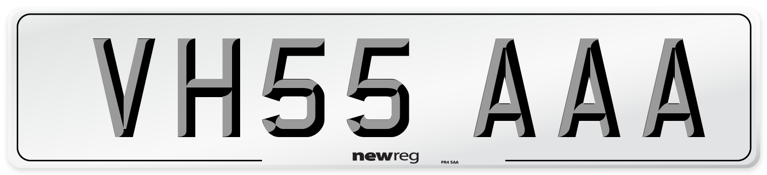 VH55 AAA Number Plate from New Reg